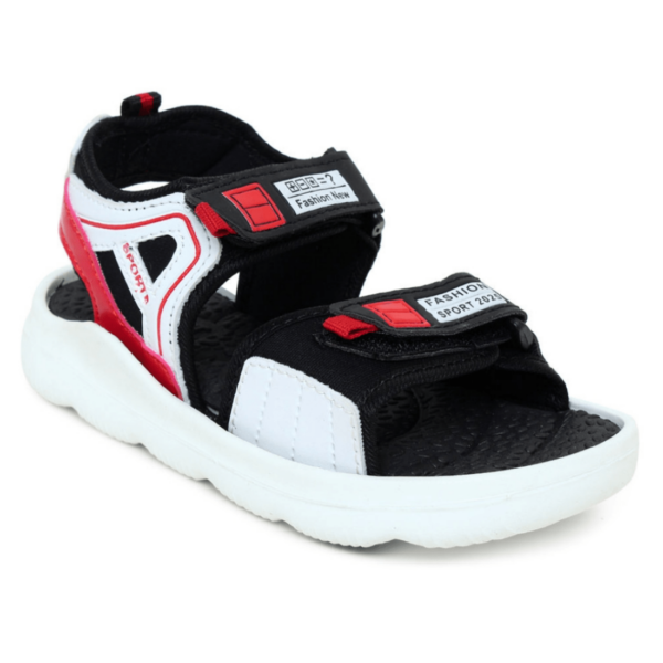 Boys' Stylish Black Velcro Sandals - Comfortable & Trendy Kids' Shoes