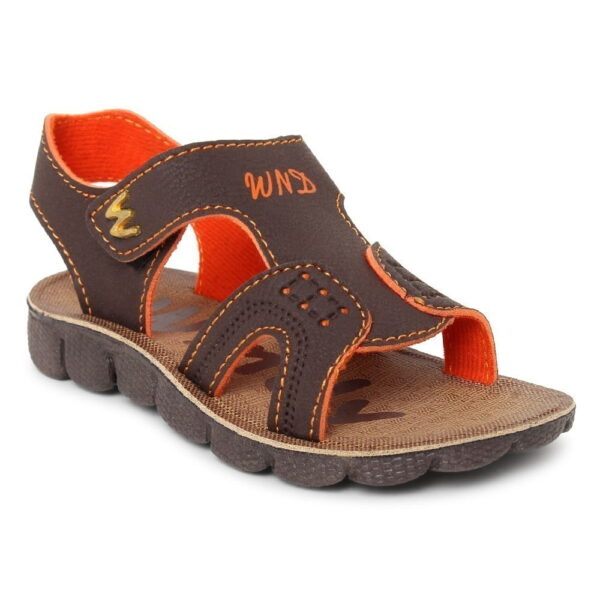 Ultimate Comfort New Model Kids Brown Velcro Sandals - Stylish and Supportive Footwear for Little Explorers