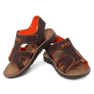 Ultimate Comfort New Model Kids Brown Velcro Sandals - Stylish and Supportive Footwear for Little Explorers