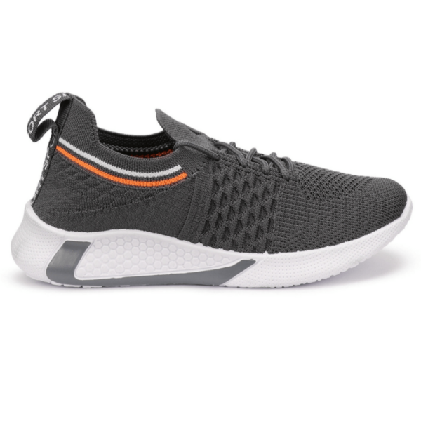 Kids' Stylish Grey Lace-Up Shoes