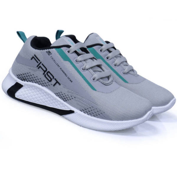 Kids Comfort Grey Lace-Up Sports Shoe Stylish, Supportive, and Perfect for Active Playtime