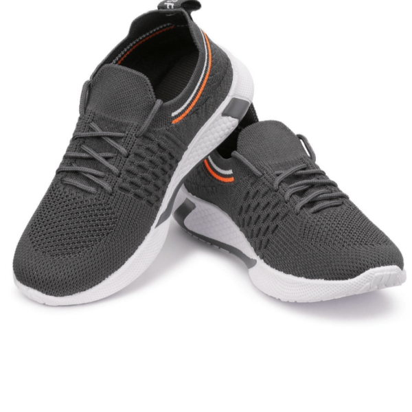 Kids' Stylish Grey Lace-Up Shoes