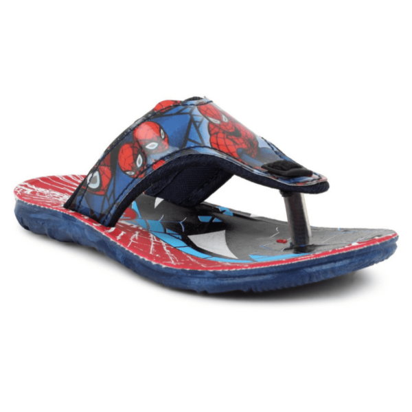 Spiderman Cartoon Blue Flip-Flop Slippers for Kids
