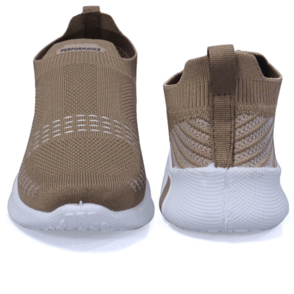 Men's Beige Slip-On Sports Shoes