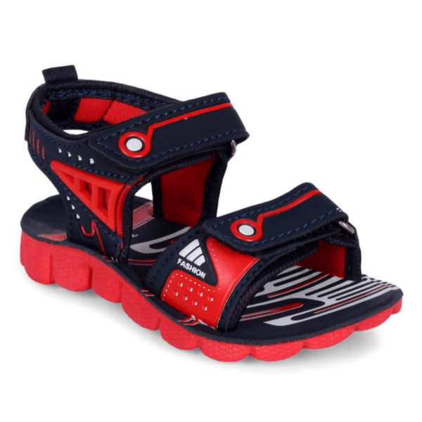 Kids' Comfortable Stylish Red Velcro Sandals for Boys and Girls