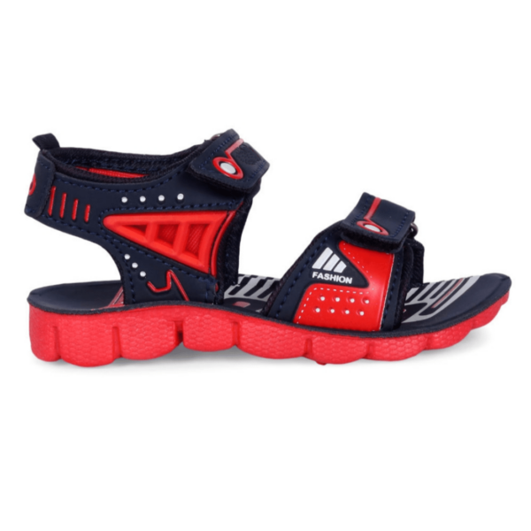 Kids' Comfortable Stylish Red Velcro Sandals for Boys and Girls