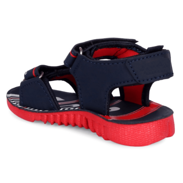 Kids' Comfortable Stylish Red Velcro Sandals for Boys and Girls