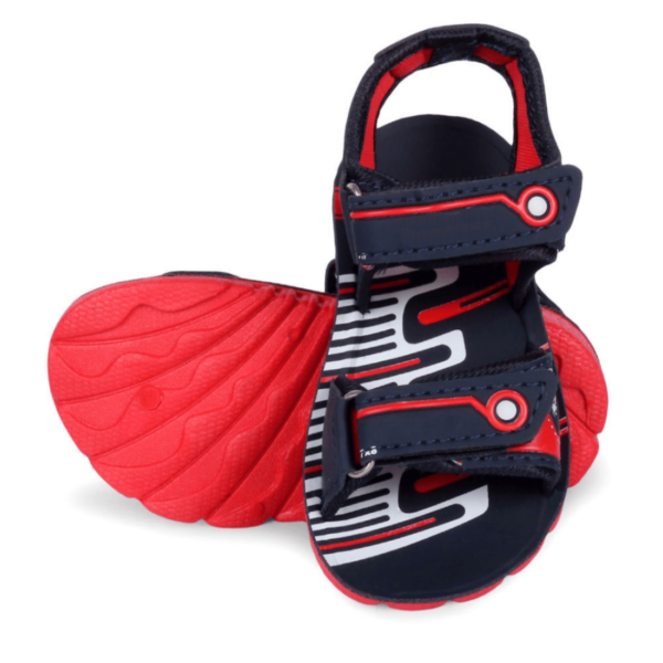 Kids' Comfortable Stylish Red Velcro Sandals for Boys and Girls