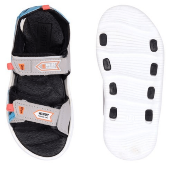 Kids Boys Grey Color Comfortable Sandals