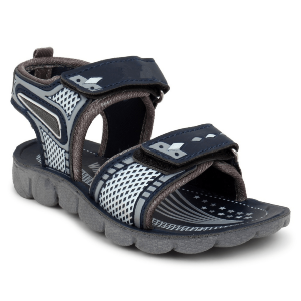 Kids' Grey Velcro Sandals