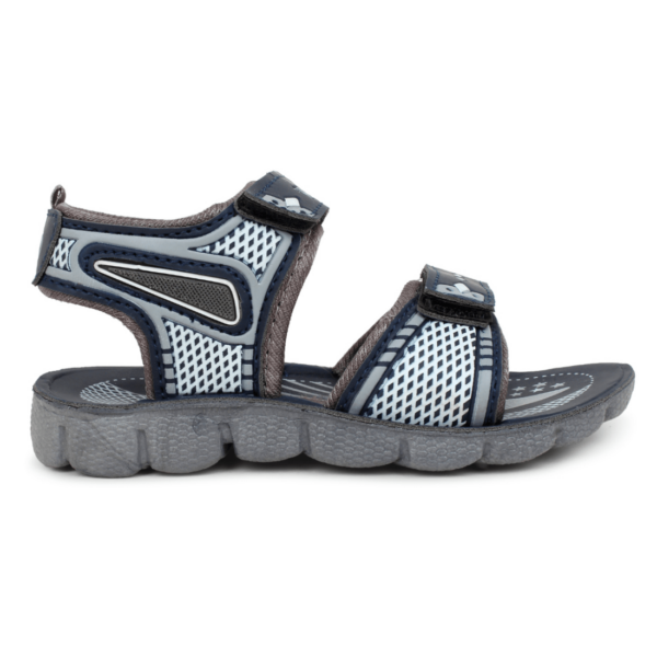 Kids' Grey Velcro Sandals