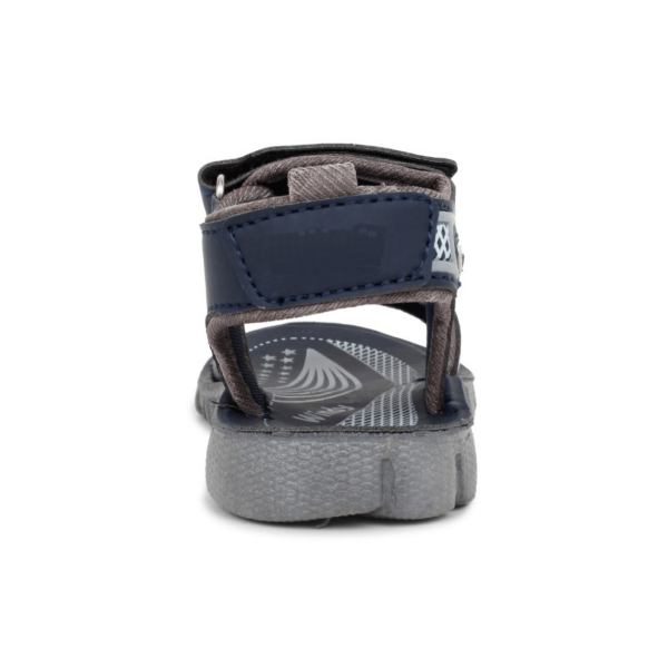 Kids' Grey Velcro Sandals