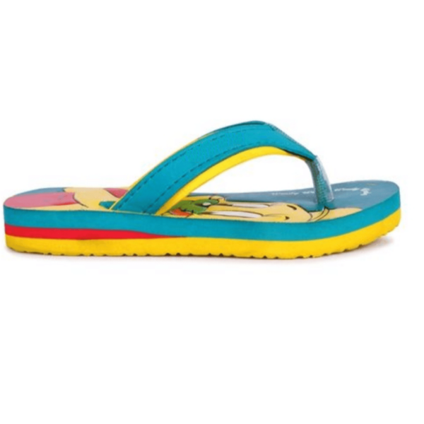 Kids Sky Blue Cartoon Flip-Flop Slippers
