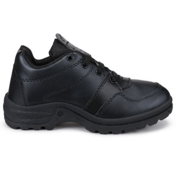 Comfort Lace Kids School Shoes - Durable and Stylish Footwear for Young Scholars with Secure Lacing System - Ideal for School and Everyday Wear - Available in Classic Black.