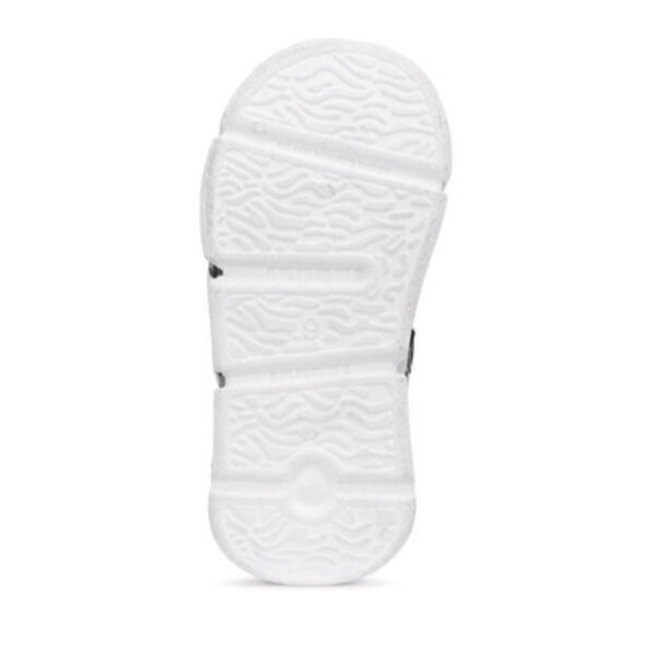 Kids' Stylish Black Velcro Sandals with Dual Straps and Sporty Design