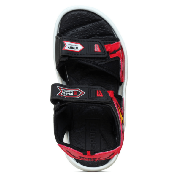Kids' Black Velcro Stylish Sandals for Boys