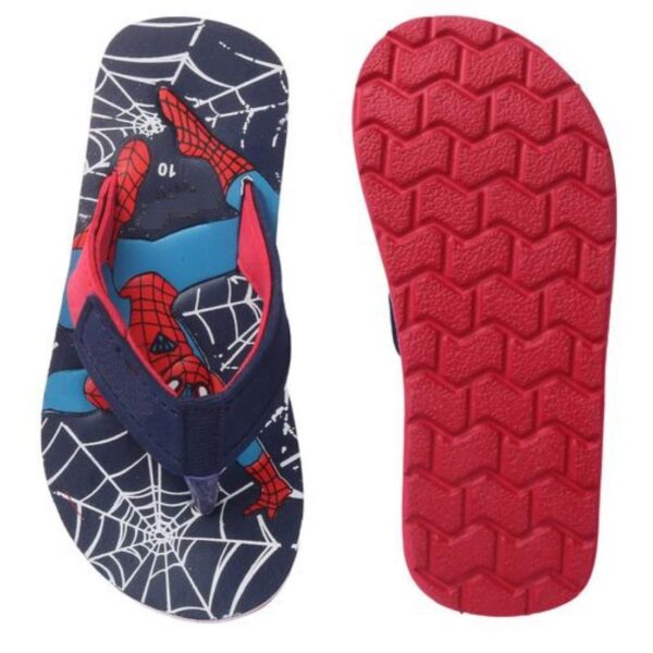 Kids' Navy Blue Spiderman Flip-Flops