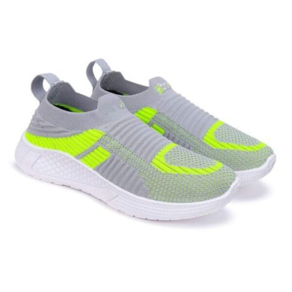 Kids' Light Grey Slip-On Sneakers