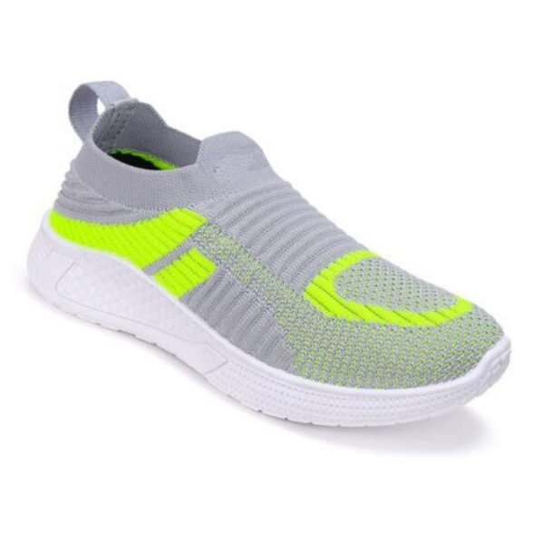 Kids' Light Grey Slip-On Sneakers