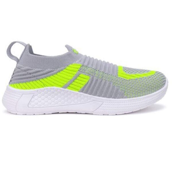 Kids' Light Grey Slip-On Sneakers