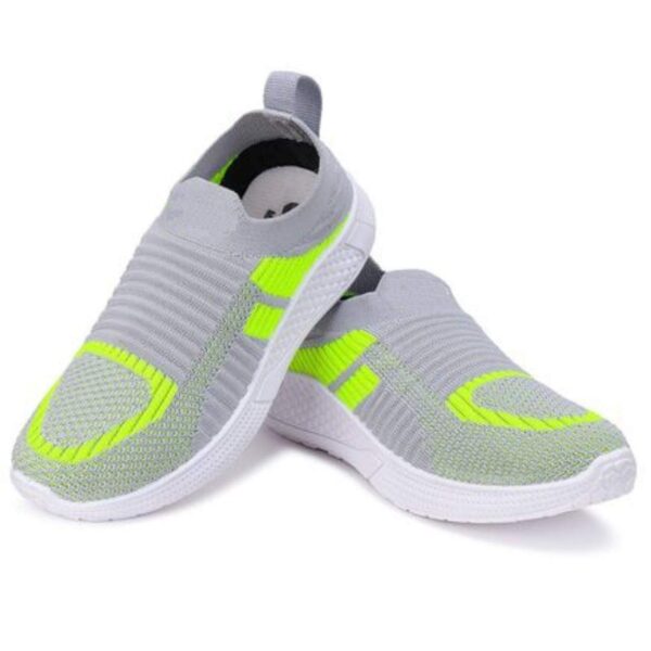 Kids' Light Grey Slip-On Sneakers