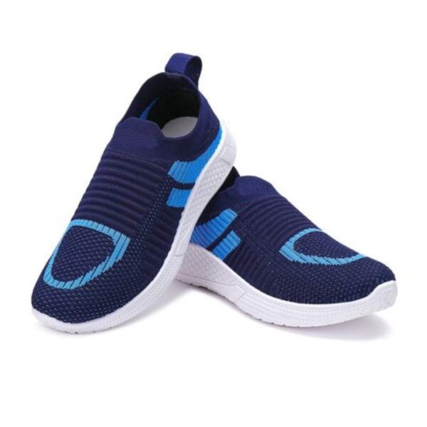 Comfortable Kids Navy Blue Slip-On Sneakers for Daily Wear and Outdoor Activities