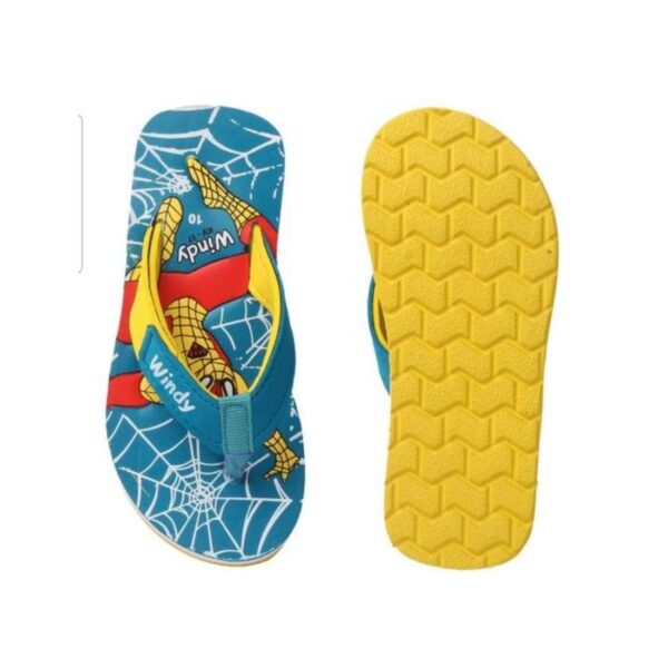 Kids' Sky Blue Spiderman Flip-Flops