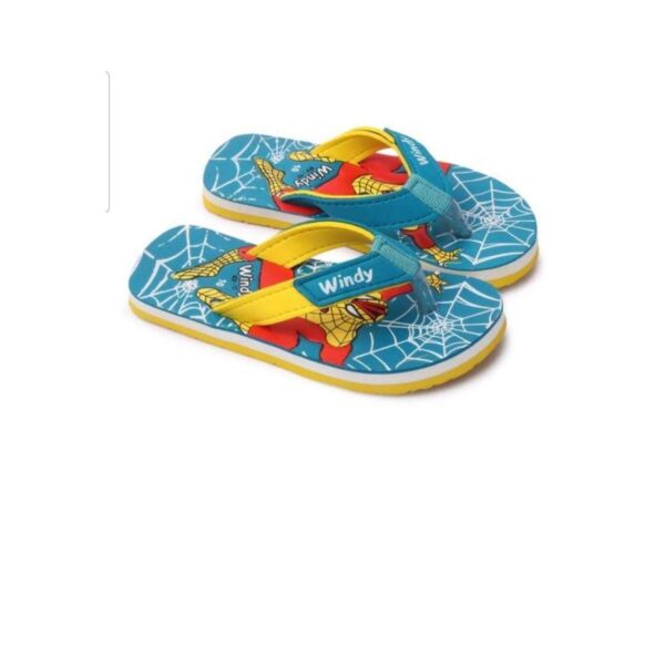Kids' Sky Blue Spiderman Flip-Flops