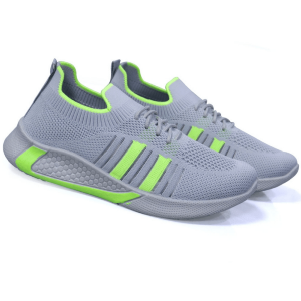 Ultra-Light Kids Lace-Up Sneakers - Soft Grey Athletic Shoes for Comfort, Durability, and Style