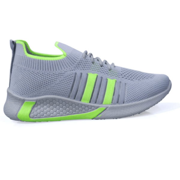 Ultra-Light Kids Lace-Up Sneakers - Soft Grey Athletic Shoes for Comfort, Durability, and Style