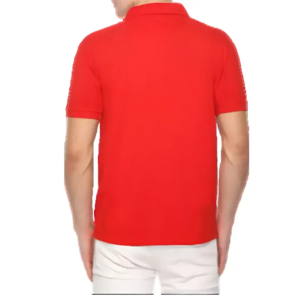 Men's Red Polo T-Shirt - Pure Cotton, Half Sleeves