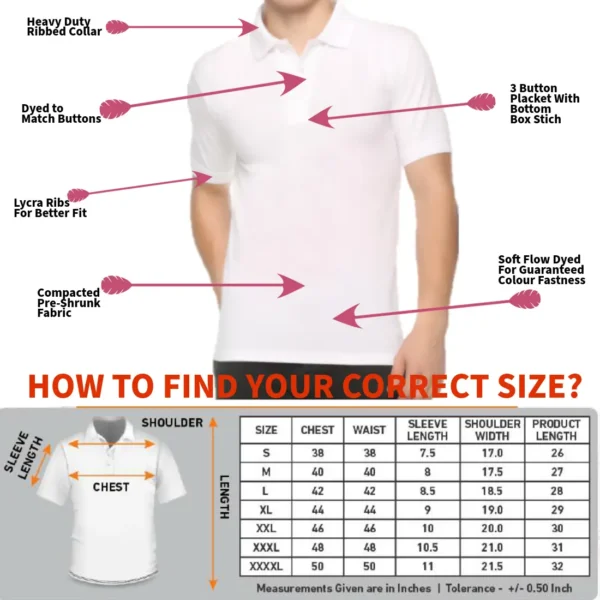 Classic White Polo T-Shirt for Men