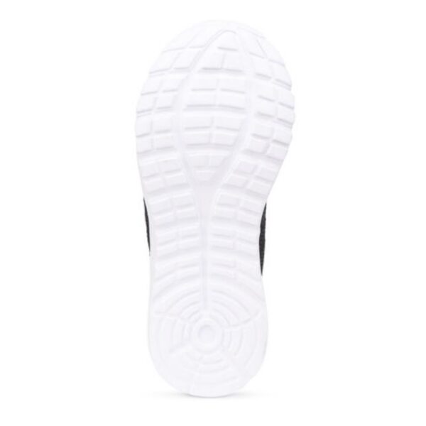 Kids Lightweight Black Shoes with Stylish Line Design