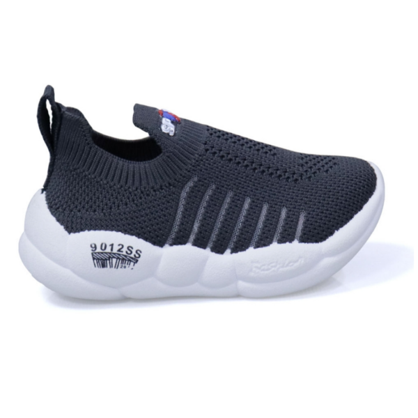 Kids Dark Grey Slip-On Shoes – Stylish and Comfortable Everyday Casual Footwear