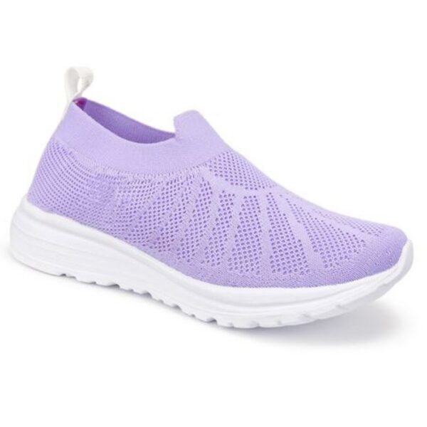 Kids Purple Lightweight Slip-On Shoes