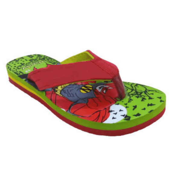 Kids Cartoon Green Slip-On Slippers