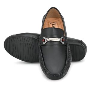 Classy Steps Kids' Formal Loafer Shoes - Premium Leather Look (Black/Brown/Tan)