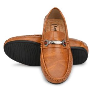 ClassySteps Kids' Formal Loafer Shoes - Premium Leather Look (Black/Brown/Tan)