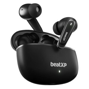 BeatXP Wave XPods with 50H Playtime, Quad Mic ENC, Gaming Mode, BT 5.3 Wireless Earbuds Bluetooth  (Space Black, True Wireless)